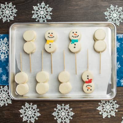 Step 7 Decorated the snowmen