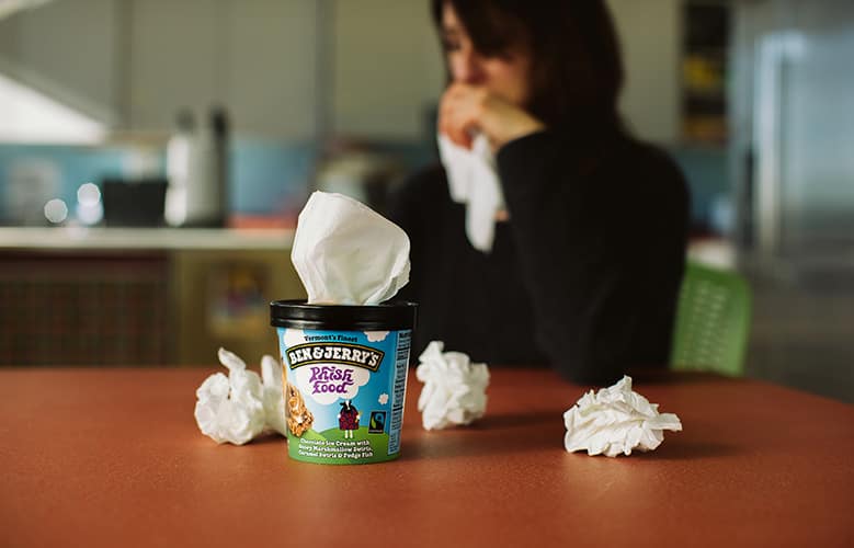 Trauer auf dem Friedhof der Eissorten von Ben & Jerry's
