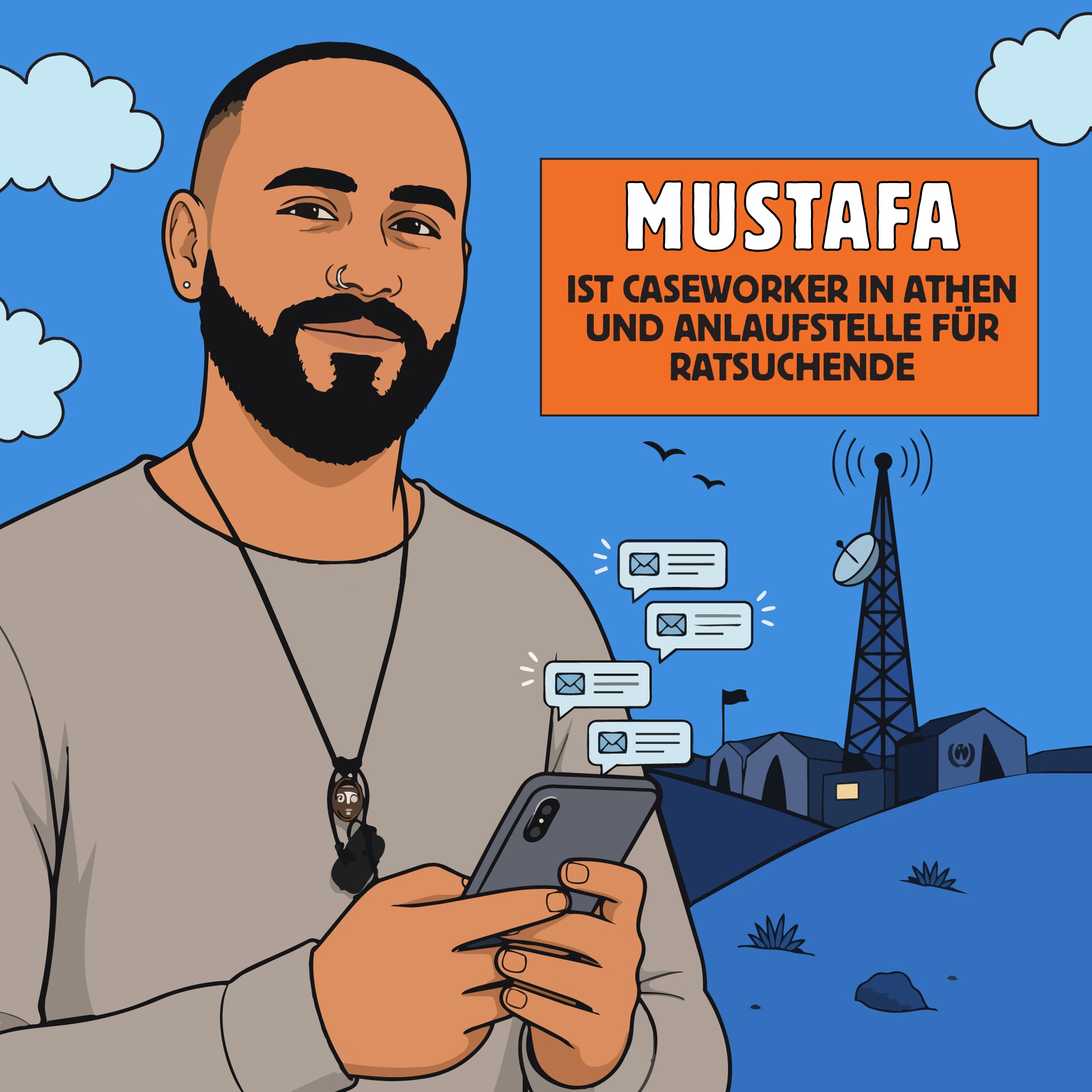 Illustration of Mustafa