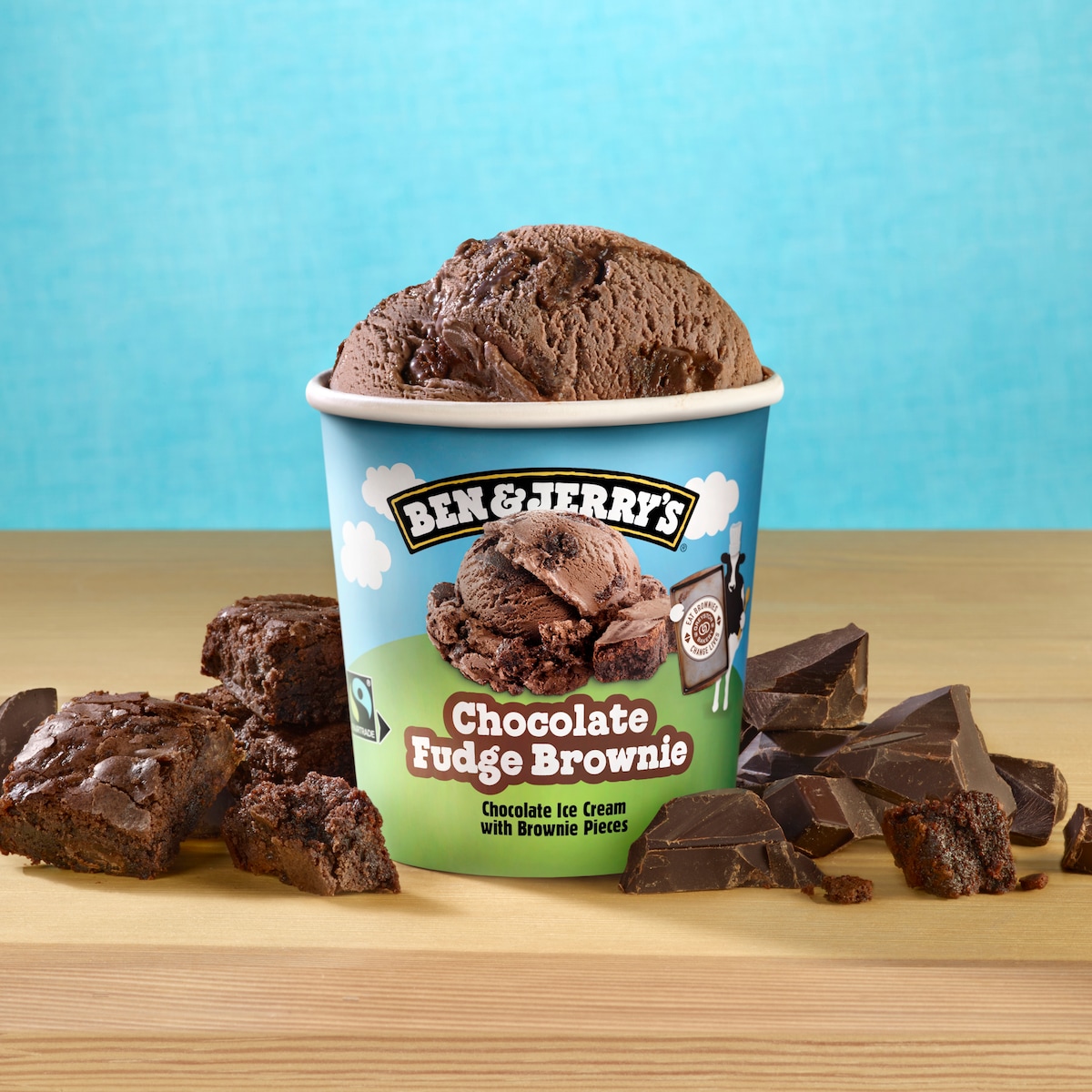 Chocolate Fudge Brownie Eiscreme Pint 2 / 5