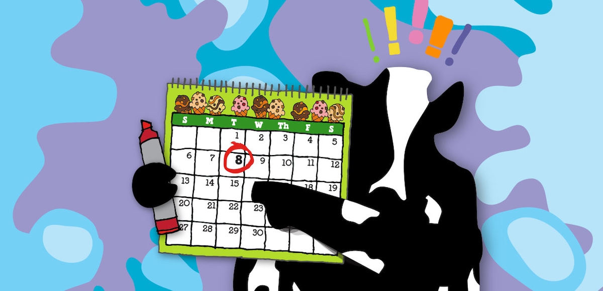 Kalender zum Free Cone Day